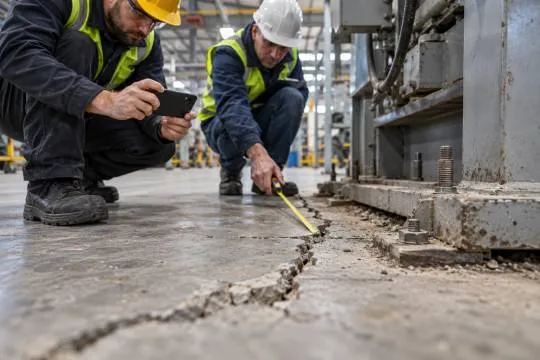 Na czym polega naprawa pęknięć posadzki przemysłowej metodą iniekcji żywicznej?